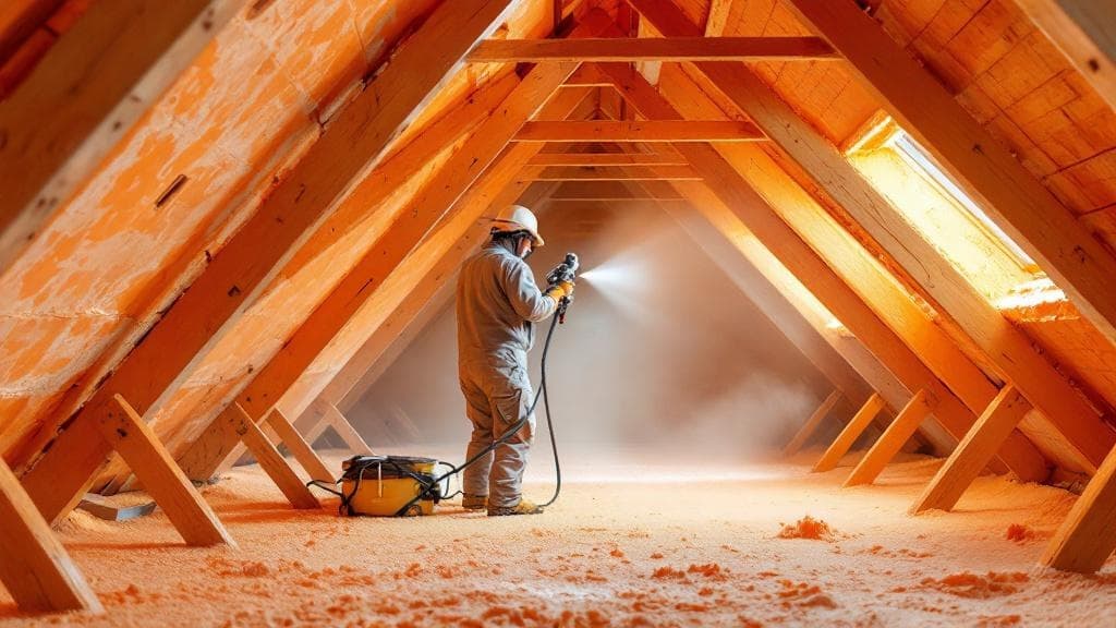 Attic Spray Foam Insulation in Columbus, performed by Columbus Spray Foam Pros