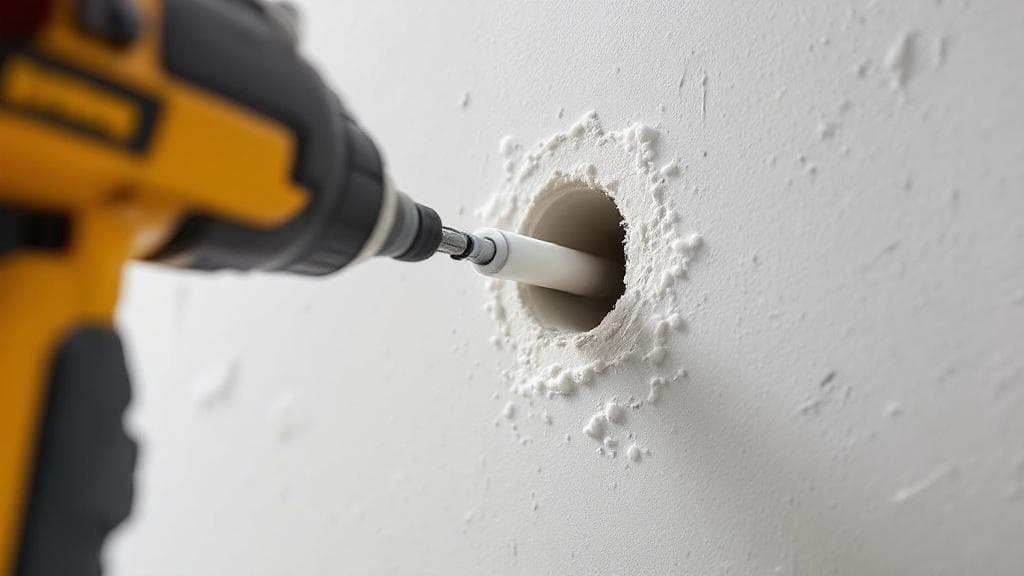 Drill-and-fill closed-cell foam injection into a 1925 Columbus plaster wall cavity